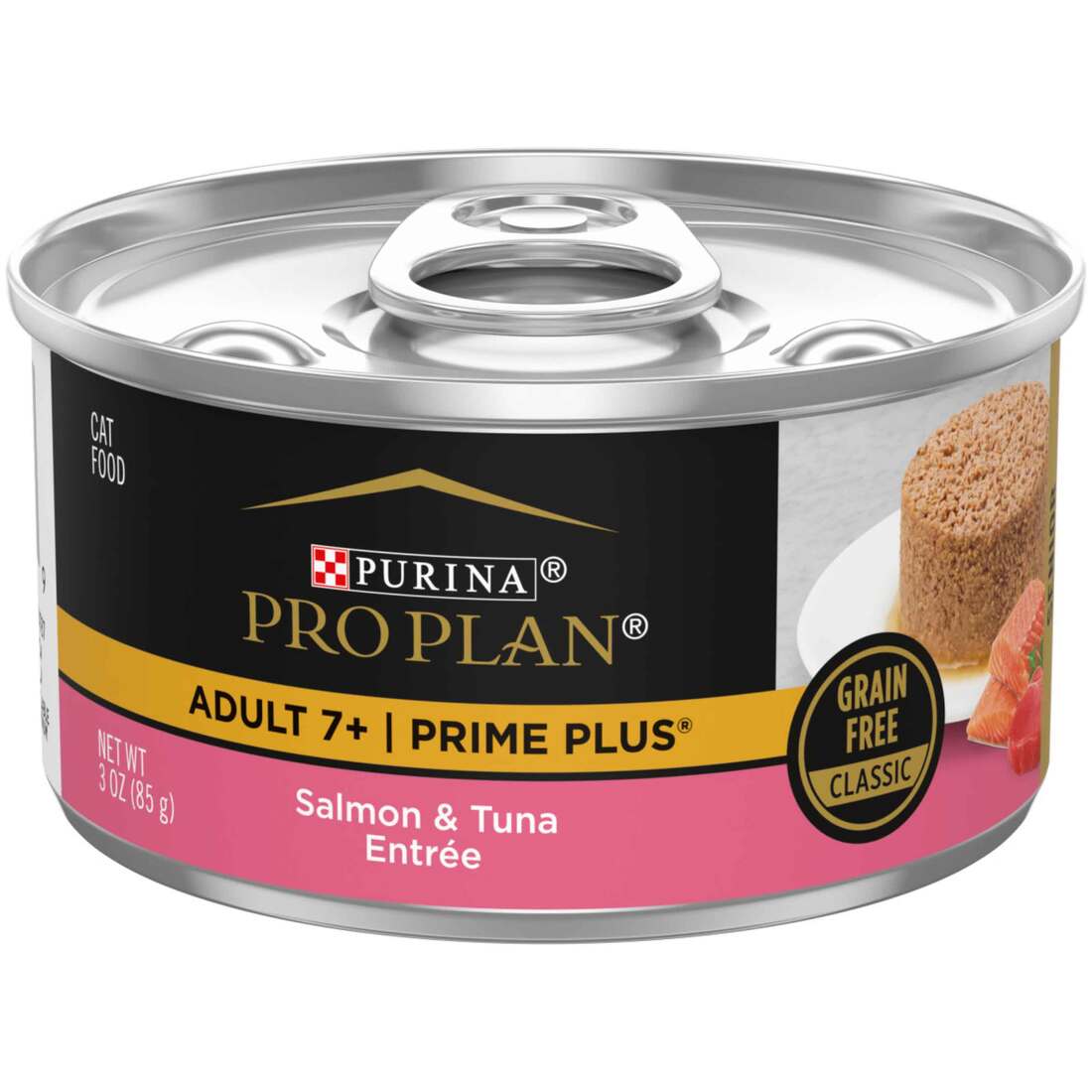 Purina Pro Plan PRIME PLUS Wet Cat Food, Senior Salmon & Tuna Entree, 3 Ounces