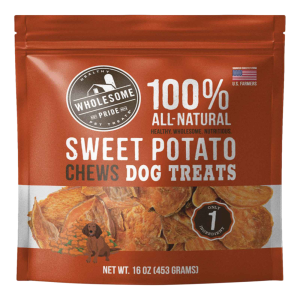 Wholesome Pride Sweet Potato Chews Dog Treats