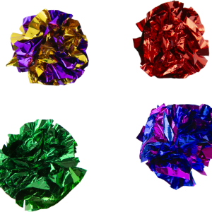 Play On Mylar Ball Multipack Cat Toy, 4 Pack