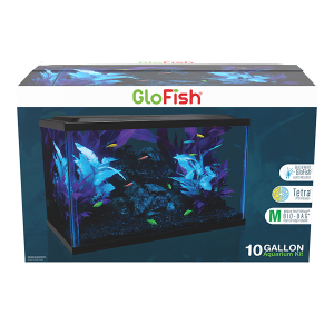 Tetra GloFish Aquarium Kit with white and blue LEDs, 10 Gallon