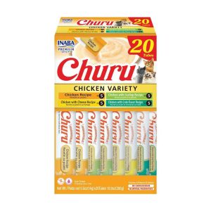 Inaba Churu Chicken Variety Recipe Cat Treat, 20 Count