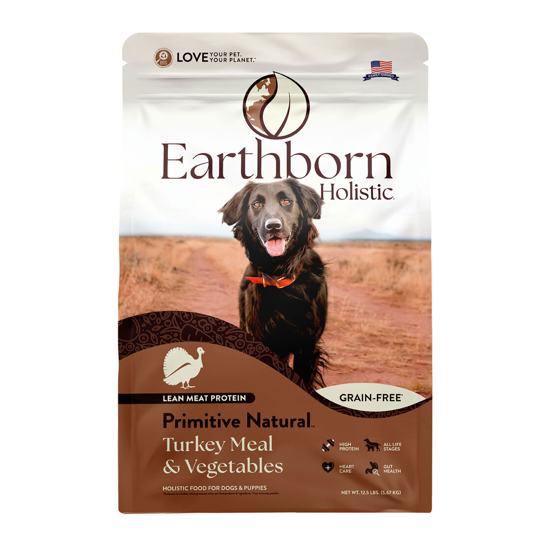 Earthborn Holistic Primitive Natural Turkey Meal & Vegetables Grain-Free Dry Dog Food - Image 2