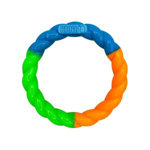 KONG Twistz High-viz Ring Dog Toy, Small