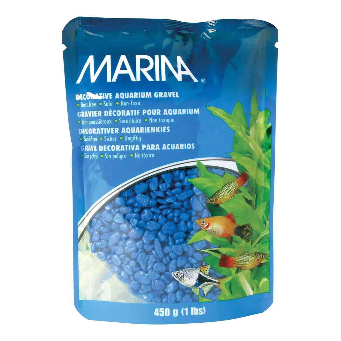 Marina Blue Decorative Aquarium Gravel - 1 Pound