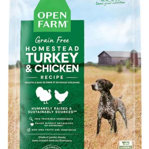 Open Farm Homestead Grain Free Kibble Dry Dog Food, Turkey & Chicken, 4 Pounds