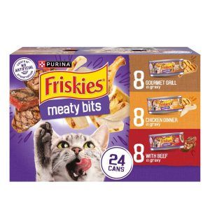 Purina Friskies Gravy Wet Cat Food Variety Pack, Meaty Bits - (24) 5.5 Ounce Cans