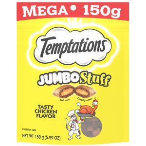 Whiskas Temptations Jumbo Stuffed Chicken Flavor Cat Treats, 5.29 Ounces