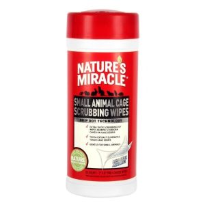 Nature's Miracle Small Animal Cage Scrubbing Wipes, 30 count