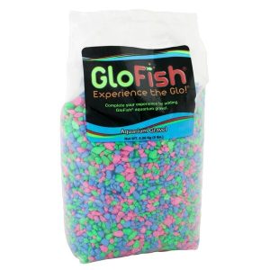 Tetra GloFish Aquarium Gravel, Fluorescent Green, Blue and Pink, 5 Pounds