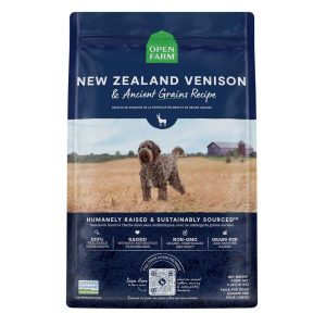 Open Farm Ancient Grain Dry Dog Food, New Zealand Venison, 22 Pounds