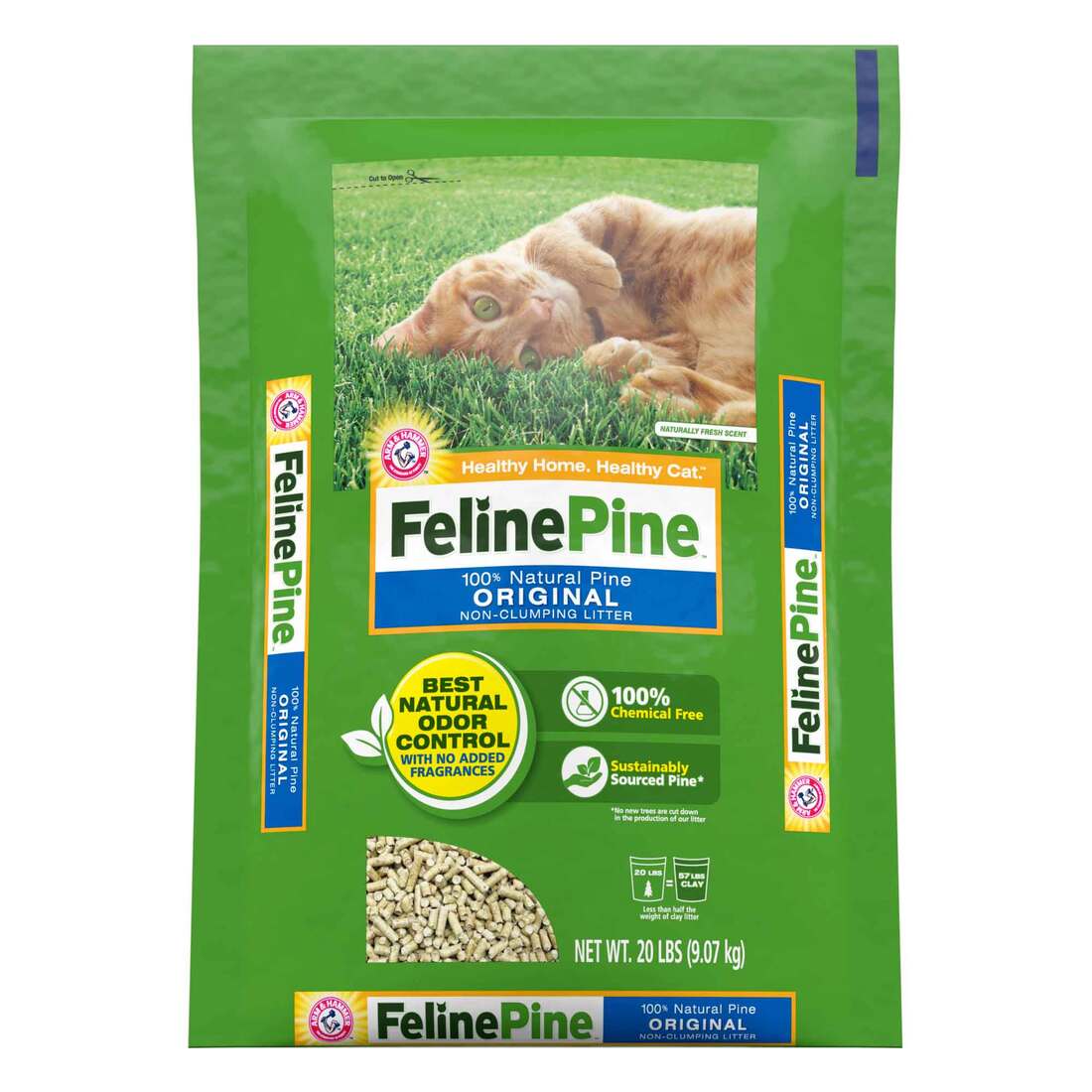 Feline Pine Cat Litter, 20 Pounds