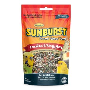Sunburst Fruit & Veggies Small Bird Treats, 3 Ounces