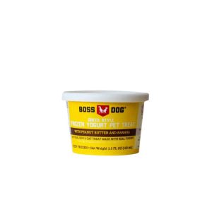 Boss Dog Froyo Peanut Butter and Banana Frozen Dog Food, 3.5 Ounces