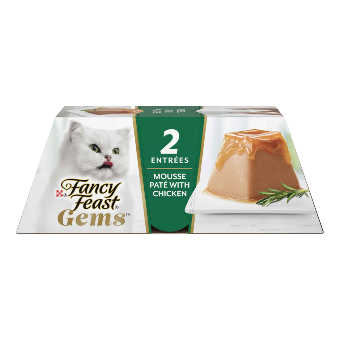 Purina Fancy Feast Gems Mousse Pate With Halo of Savory Gravy Cat Food - 4 Ounce Box