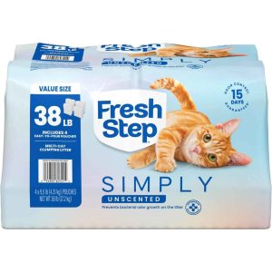 Fresh Step Unscented Cat Litter, 38 Pounds