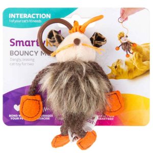 SmartyKat Bouncy Mouse Plush Dangler Catnip Cat Toy