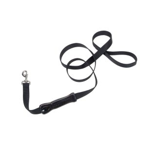 Insta-Grip® Control Handle Dog Leash, Black, 1" x 06'