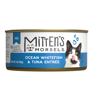 Mitten's Morsels Pat?? Ocean Whitefish & Tuna Entr??e Wet Cat Food, 3 Ounces