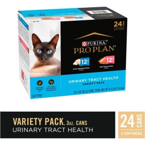 Purina Pro Plan Urinary Tract Health Pate Cat Food Variety Pack, Ocean Whitefish And With Salmon Ent
