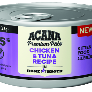 ACANA® Natural Wet Cat Food, Kitten Chicken and Tuna in Bone Broth, 3 Ounces