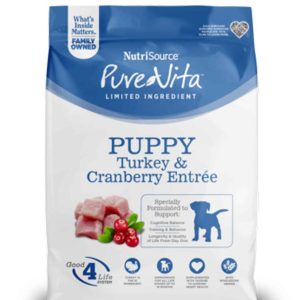 PureVita Puppy Turkey with Cranberry Dry Dog Food, 4 Pounds