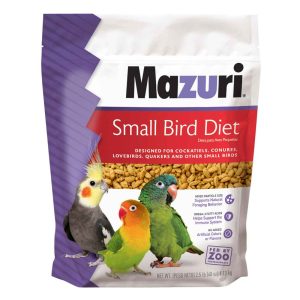 Mazuri Small Bird Diet Bird Food, 2.5 Pounds
