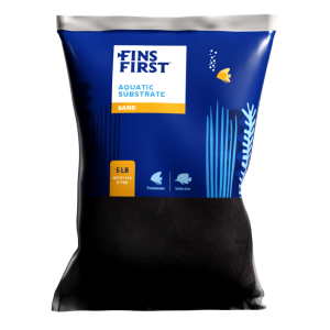 Fins First Aquarium Sand, Black, 5 Pounds