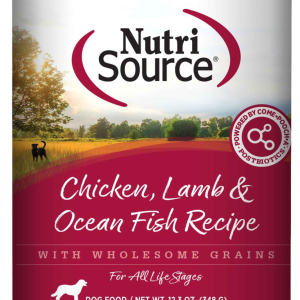 NutriSource Wet Dog Food, Chicken/Lamb/Ocean Fish 12.3 Ounces