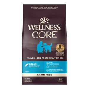 Wellness CORE Natural Grain Free Dry Dog Food, Ocean Whitefish, Herring & Salmon