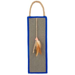 SmartyKat Clever Claws Triple Panel Carpet & Burlap Hanging Cat Scratcher and Mat