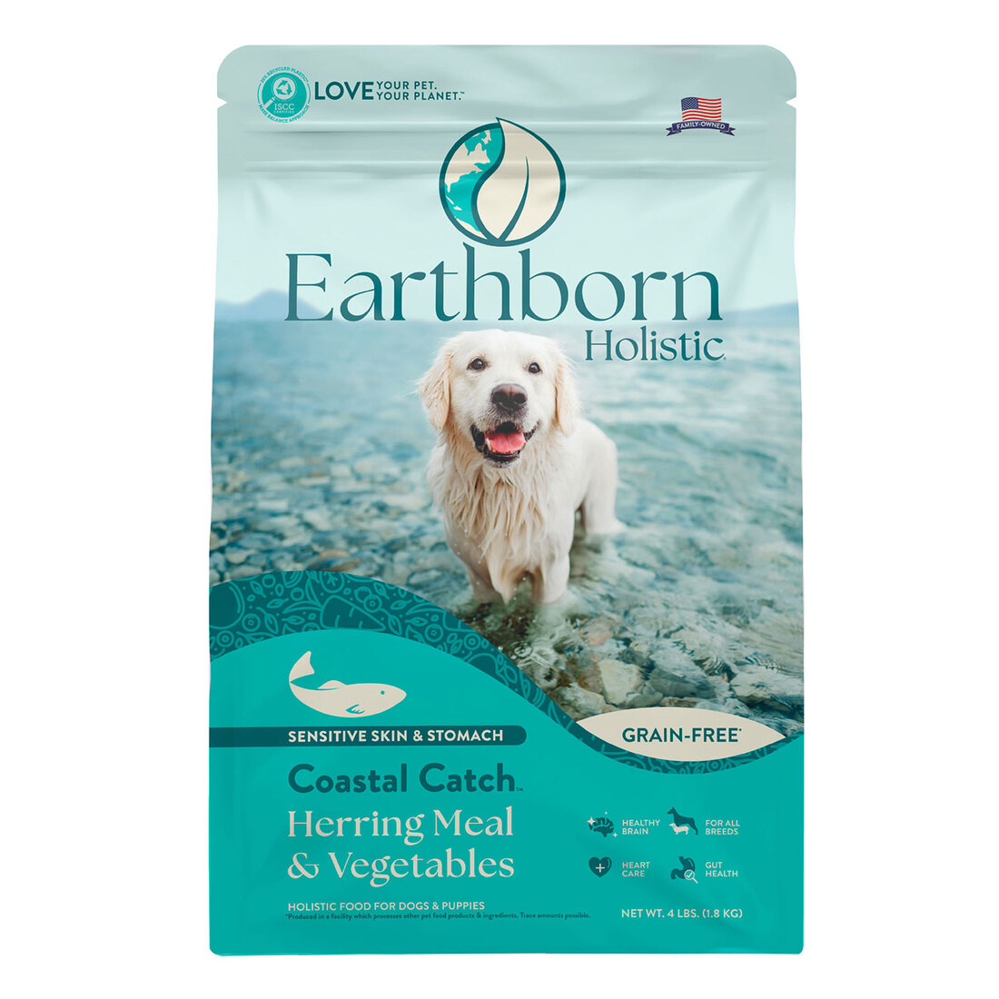 Earthborn Holistic Coastal Catch Herring Meal & Vegetables Grain-Free Dry Dog Food - Image 2