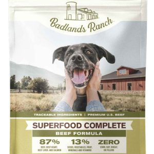 Badlands Ranch Air Dried Dog Food, Beef, 64 Ounces
