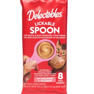 Hartz Delectables Lickable Spoons Wet Cat Treat, Salmon, 8 Count