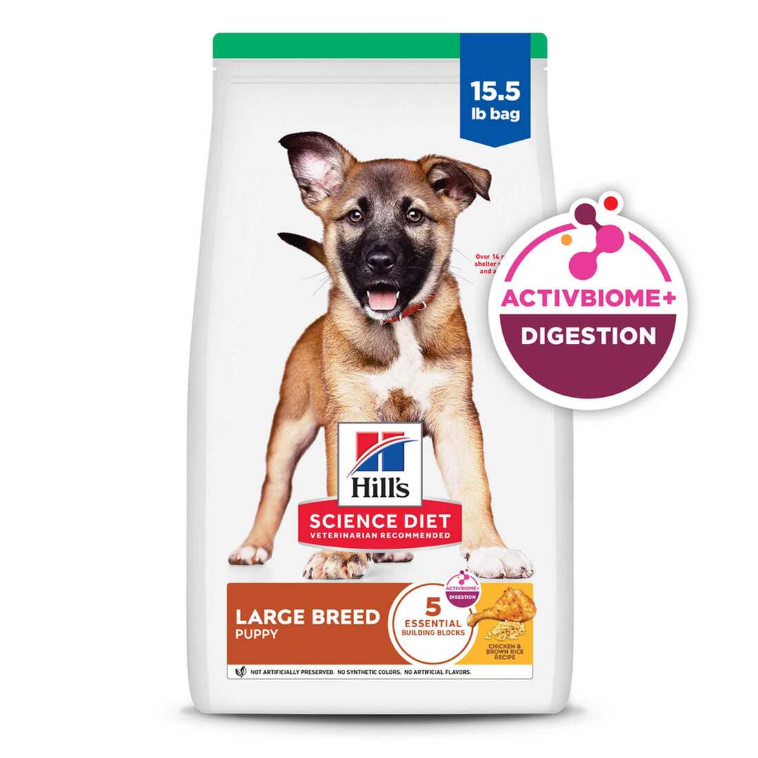 Hill's Science Diet Puppy Large Breed Dry Dog Food, Chicken & Brown Rice Recipe, 15.5 Pound Bag