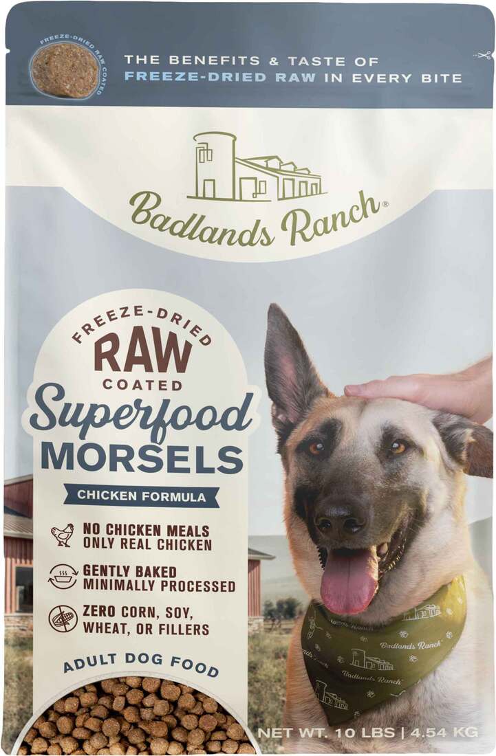 Badlands Ranch Morsel Superfood Dog Food, Chicken