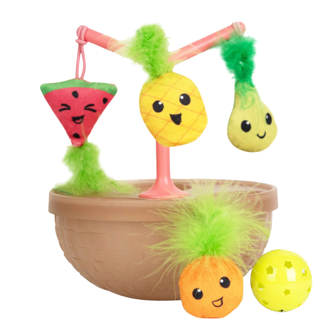 Catstages Hunt N Wobble Fruit Bowl Cat Toy