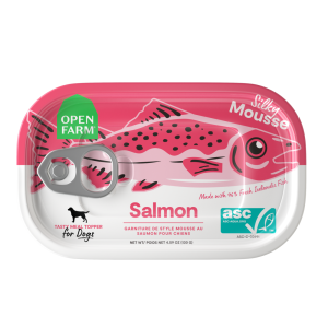 Open Farm Silky Mousse Topper Wet Dog Food, Salmon 4.6 Ounces