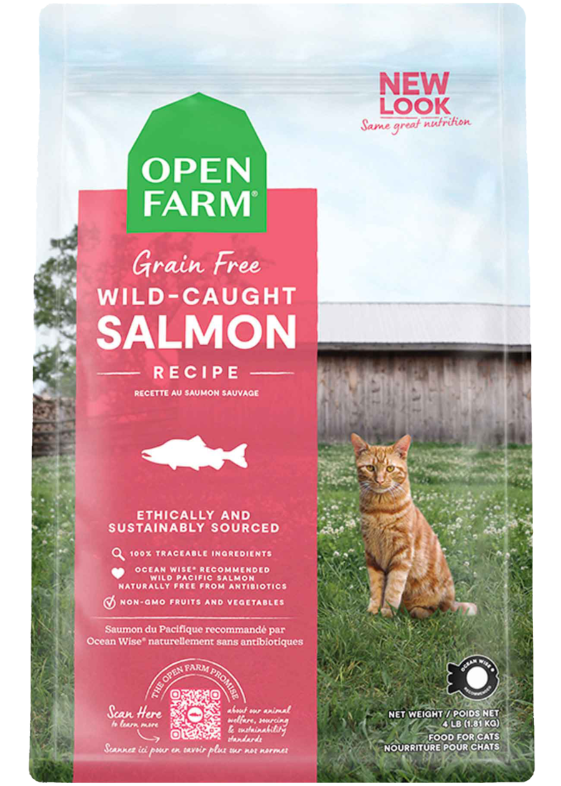 Open Farm Cat Food Wild Caught Salmon, 4 Pounds