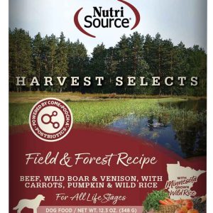 NutriSource Harvest Selects Wet Dog Food, Field And Forest Recipe, 12.3 Ounces