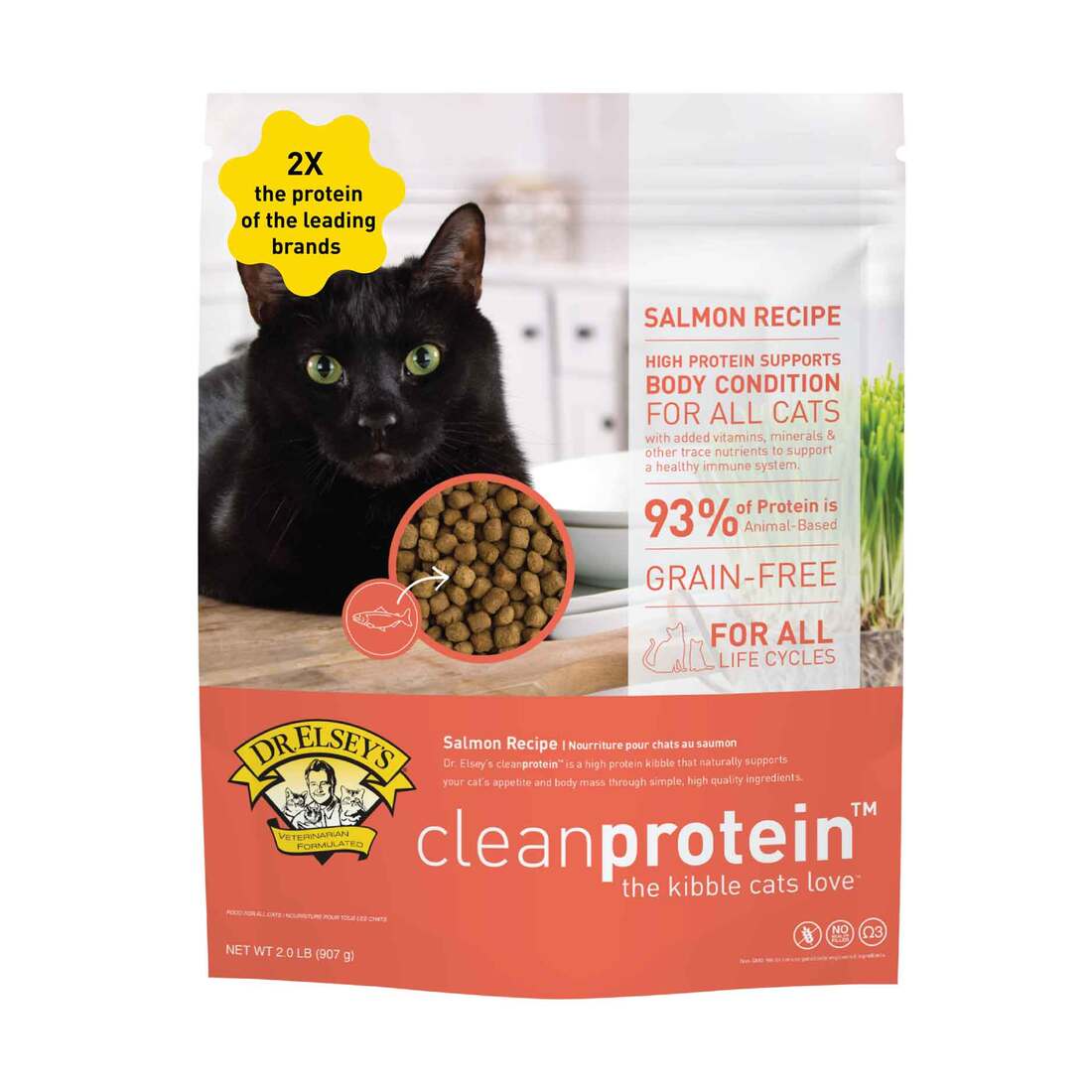 Dr Elsey's cleanprotein Dry Cat Food, Salmon