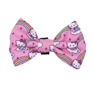Sassy Meow Hello Kitty Rainbows Cat Bowties, One Size