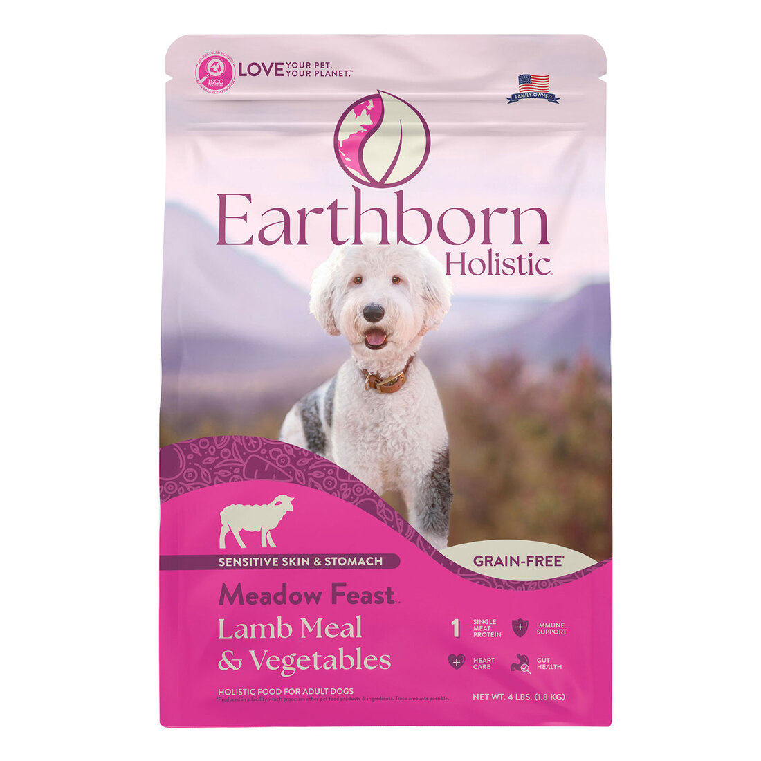 Earthborn Holistic Meadow Feast Lamb Meal & Vegetables Grain-Free Dry Dog Food - Image 3