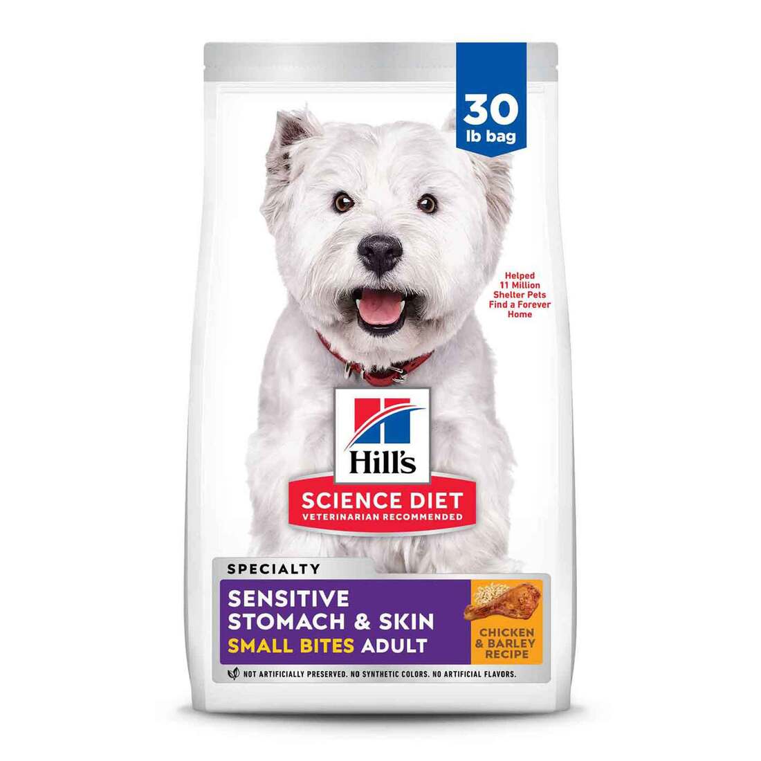 Hill's Science Diet Adult Sensitive Stomach & Skin Small Bites Dry Dog Food, Chicken Recipe
