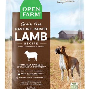 Open Farm Grain Free Kibble Dry Dog Food, Pasture Raised Lamb, 4 Pounds