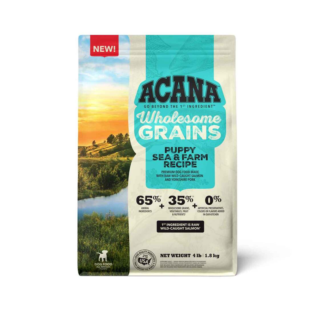 Acana Wholesome Grains Puppy Dry Dog Food, Sea and Farm Recipe - Image 2