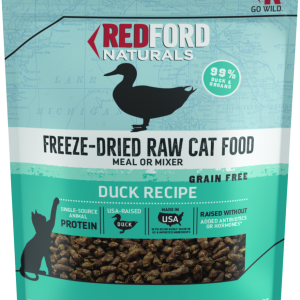 Redford Naturals Freeze-Dried Grain Free Duck Recipe Cat Food, 18 Ounces