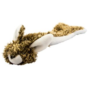 Play On Dog Toy, Unstuffed Flattie Rabbit, 13 Inches
