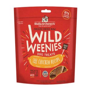 Stella & Chewy's Freeze-Dried Raw Chicken Wild Weenies Dog Treats, 3.25 Ounces