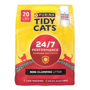 Purina Tidy Cats Non-Clumping Cat Litter 24/7 Performance for Multiple Cats