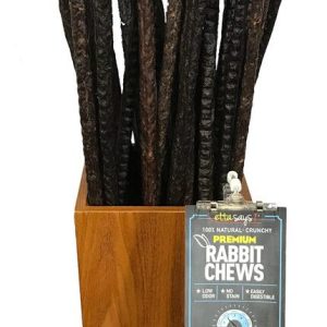 Etta Says Crunchy Premium Rabbit Dog Treat, 3 Feet, 1 Each